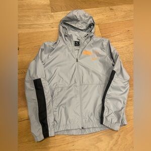 Nike Tennessee Vols Men's Light Gray and Orange Windbreaker